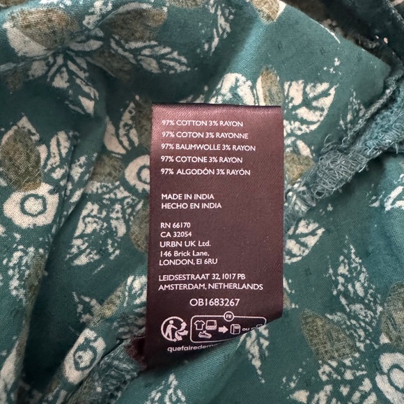 Free People Boho Maxi Dress XS – Balloon Sleeve Floral Prairie Style - Picture 7 of 11